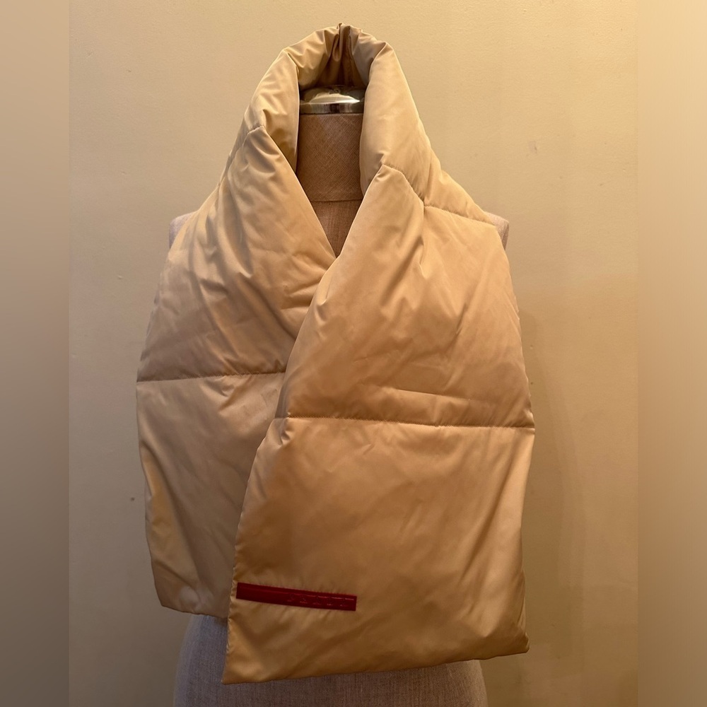 PRADA nylon puff scarf